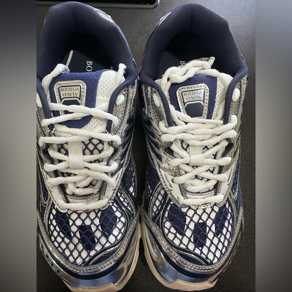 Bottega Veneta Abyss Silver Sneakers